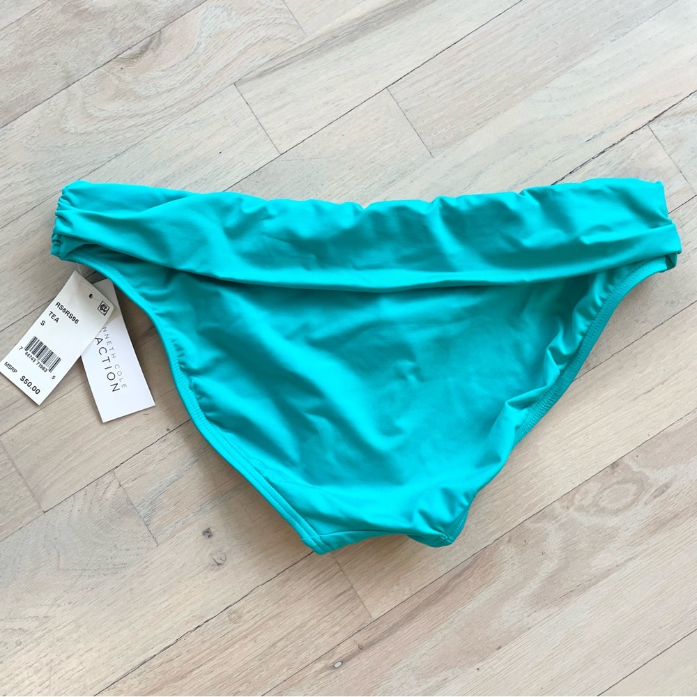 Kenneth Cole Reaction Ruffle Shuffle Tankini | Teal | Small - Picture 10 of 12